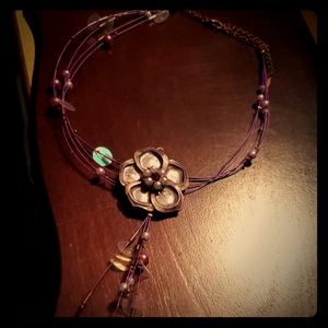 Beaded Flower Necklace